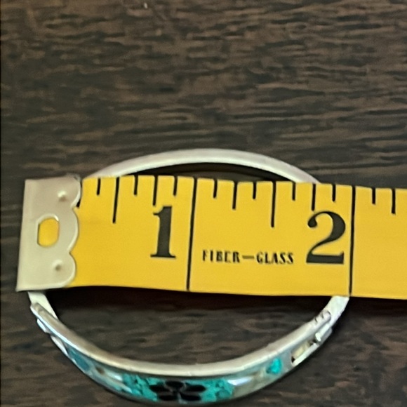 Mexican Alpaca Hinged Bracelet (small wrist) - Picture 8 of 10